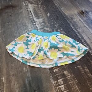 Floral Skirt with Blue and Yellow Daisies